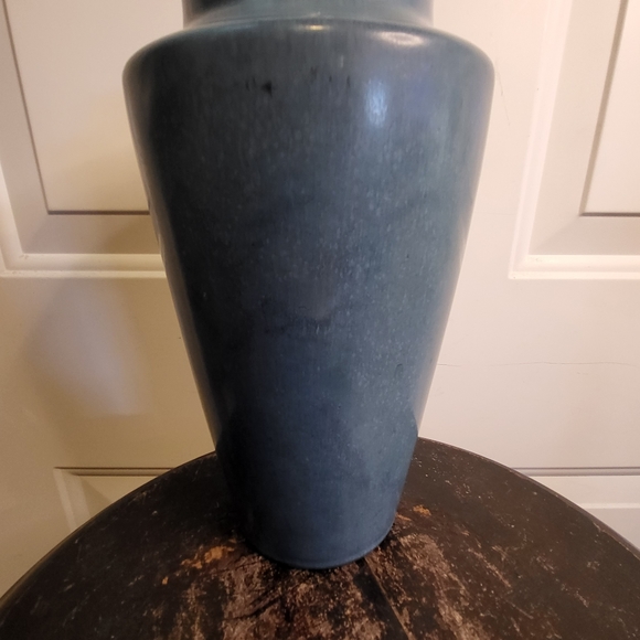 Antique Rookwood Matte Blue Vase circa 1927, 9" - Picture 3 of 16